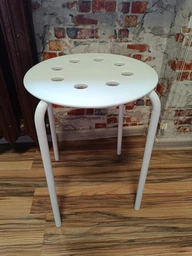 Табурет IKEA МАРІУС, чорний, 45 см, 101.356.59