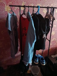 Стійка вішалка пересувна для одягу з полицею для взуття The New Coat Rack 365 CR на коліщатках