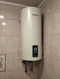 Бойлер Swan SRB-50w1 круглый slim 50л с сухим ТЭНом 2кВт фото от покупателей 6
