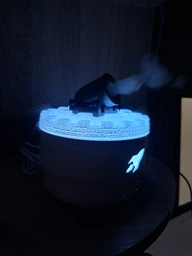 Зволожувач повітря гармата Аромадифузор з LED-підсвіткою й таймером Нічник для дому Білий TC фото від покупців 2