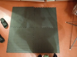 Татамі мат EasyFit SwallowTail коричневий пазл ластівчин хвіст з бортиком 120х120х1 см (EVA пазл-мат для спортзалу та будинку, даянг, будо-мат)
