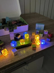 Магнитный конструктор Minecraft детский набор Майнкрафт 150 кубиков блоков LED светящийся мигающий для детей строительный магнитная игра игрушка магнитные блоки кубики пластиковые для развития логики моторики мышления подарок ребенку мальчикам девочкам фото от покупателей 3
