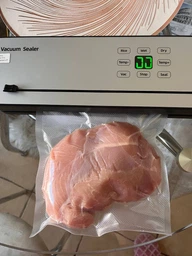 Вакууматор для сухих и влажных продуктов 120 Вт с переходником 10 пакетов в комплекте Хром фото от покупателей 2