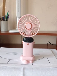 Портативный вентилятор ручной с дисплеем Led Digital Display Fan N15 Black