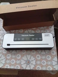 Вакууматор побутовий для продуктів їжі Vacuum Sealer 120W вакууманий пакувальник автоматичний + 10 пакетів фото от покупателей 4