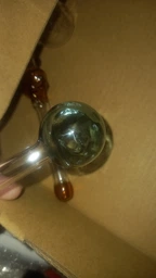 Стеклянная трубка для курения Oil Ring Green фото от покупателей 1