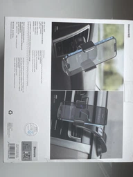 Автомобільний тримач для телефону Baseus Easy Control Clamp Car Mount Holder для кріплення на панель/в дефлекторі 4.7-6.7" (SUYK000001) Black
