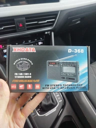 Радиоприемник с аккумулятором Радио FM AM SW / MicroSD / USB / Bluetooth / mp3-плеєр Black XHDATA D-368 (00-0001394) фото от покупателей 4