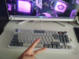 Ігрова Бездротова Механічна Клавіатура ATTACK SHARK K86 Time machine з TFT-дисплєм, RGB, 4000mAh, 2.4G/Bluetooth/Кабель