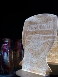 3D LED-нічник ФК «Arsenal» з RGB-підсвіткою . Arsenal нічник