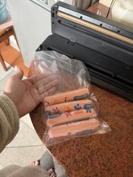 Вакууматор побутовий для продуктів їжі Vacuum Sealer 120W вакууманий пакувальник автоматичний + 10 пакетів фото от покупателей 1