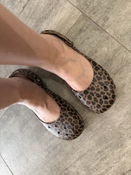 Женские балетки Crocs Classic Animal Ballet SLd 212478-2LD 38-39 (W8) 24 см Brown (198445362484)