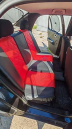 Авто чехлы из эко кожи Mitsubishi Colt (2002-2012) Pok-ter ELIT Premium с серой вставкой фото от покупателей 2