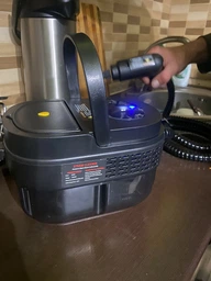 Пароочисник ручний для меблів 2500 Вт пароочищувач відпарювач парогенератор Steam Cleaner з 16 предметами для прибирання чищення стерилізації від жиру та плісняви для кухні ванної меблів авто вікон чорний + батарейки ААА 2шт (0275-0031) фото від покупців 2