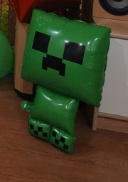 Фольгована Кулька Майнкрафт Minecraft Кріпер 64x42см ( 25") Зелений