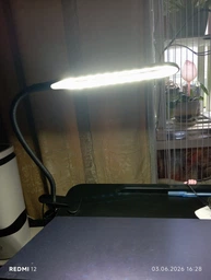 Настольная лампа светодиодная гибкая LED на прищепке юсб Beluck BL-01 USB лед лампа прищепка от блочка и павербанка кабель черная (BLK01Black) фото от покупателей 1