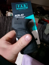 Рукоятка пистолетная FAB Defense AGR-47 прорезиненная для АК-47/74 (Сайга). Цвет - черный