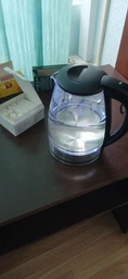 Электрочайник Ym Electric Kettle ZY-303, 2л, стеклянный фото от покупателей 5