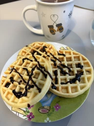 Электрическая мини вафельница Waffle Maker XL-287 с антипригарным покрытием, красная