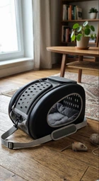 Сумка-переноска для котів та собак 50x32x36 CosmoPet CP-49 Black