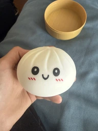 Іграшка 10 см великий сквіш рожевий пельмень Dumpling, Mystery Dumpling, Squishies Dumpling