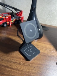 Складна бездротова зарядна докстанція MagSafe 3 в 1 магнітна зарядка док станція для айфона смарт годинника навушників Apple iPhone Apple Watch AirPods Black IW30-B фото від покупців 4