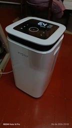 Осушувач повітря Evoair FlexyDry 12 Smart, продуктивність 12 л/24 год, датчик вологості, функція іонізації, сушіння білизни, резервуар 2,2 л, Smart управління фото від покупців 6