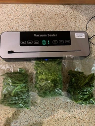 Вакууматор побутовий для продуктів їжі Vacuum Sealer 120W вакууманий пакувальник автоматичний + 10 пакетів фото від покупців 1