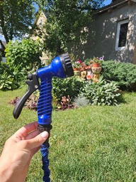 Шланг для поливу 7,5 м, що розтягується, з розпилювачем V-HOSE PRO, Синій фото від покупців 1