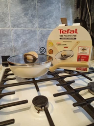 Мультисковорода Tefal One Pick Pot с крышкой 24 см 2.6 л Бежевая (G1678704)