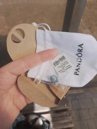 Срібна намистина Пандора "Блакитна ромашка" фото от покупателей 1