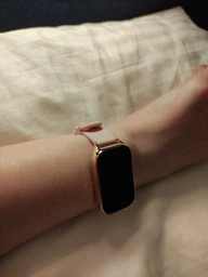 Ремінець силіконовий Mi Jobs Simple Premium Comfort для фітнес браслета Mi Smart Band 9 Active Silver з металевим корпусом Light Pink (mrk6067)