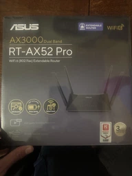 Маршрутизатор Asus RT-AX52 Pro WiFi6 / AX3000 / 1Гбит/с / Поддержка MESH (90IG08T0-MO3H10)