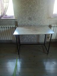 Стол раскладной Морис Ferrum-decor 750x1000x600 Черный металл ДСП Дуб Артизан 16 мм (MORI006)