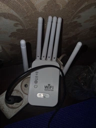 Wi-Fi ретранслятор усилитель до 1200м² для роутера 300Мб/с двухдиапазонный 2.4G + 5G вай фай ретранслятор усилитель сигнала - WIFI повторитель с LAN портом - расширитель покрытия сети фото от покупателей 3