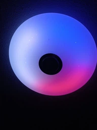 Люстра світлодіодна стельова RGB з Bluetooth колонкою стельова світлодіодна лампа з пультом з RGB підсвічуванням та динаміком смарт люстра з будильником світломузикою лампа з динаміком 60W Kayfovo LA-83 фото від покупців 1