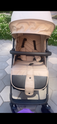 Дитяча коляска прогулянкова BAMBI LITE (M 6317 Beige) чохол на ніжки