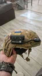 Екшн камера RunCam 4K на тактичний шолом для військових на каску нашлемна екшн-камера зі стабілізацією та Wi-Fi звук без шумів