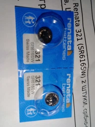 Батарейка Renata 321 (SR616SW) 2 ШТУКИ, серебряно-оксидная, 1.55V, для часов, Швейцария фото от покупателей 3