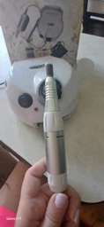 Фрезер для маникюра и педикюра профессиональный 65W 45000 об. мин + подарок 7 алмазных фрез белый фото от покупателей 2