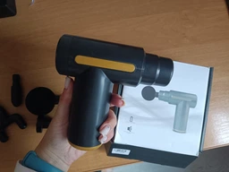 Портативный массажный мини-пистолет 17,5х13,5х5,5 см Massage gun фото от покупателей 4