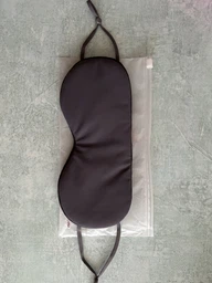 Маска для сна Ice Silk 2-в-1 – дышащая, регулируемая, блокирующая свет, для путешествий и дома. фото от покупателей 1