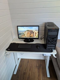 Стіл з електро-регулюванням висоти 100 X 60 см Flexi Desk Light Brown 28062 фото від покупців 1