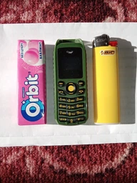 Міні телефон-гарнітура SERVO B25, 2 SIM-картки, 2G, Bluetooth, TF, 68x28x13мм, 380mAh, Red