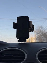 Держатель для телефона в автомобиль LISEN 2в1 на лобовое стекло приборную панель автодержатель раздвижной на вакуумной присоске в машину автомобильный холдер регулируемый на 360° универсальное крепление для смартфона Android iPhone кронштейн на торпеду фото от покупателей 6