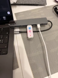USB Type-C Хаб перехідник концентратор для MacBook Kerui 8 в 1 HDMI SD TF RJ45