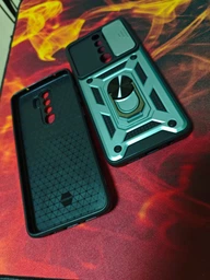 Удароміцний чохол Camshield Serge Ring for Magnet для Xiaomi Redmi Note 8 Pro Чорний