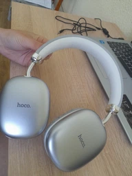 Навушники бездротові Hoco Triumph W35 Air AUX TF Silver
