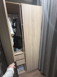 Шкаф розпашний Viant Сіті С8 950х500х2100 мм Антрацит фото від покупців 1