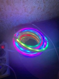 Неоновая стрічка 10 метрів управління з телефону LED Neon Rope Light гнучка розумна світлодіодна підсвітка USB Bluetooth IP68 (LONGITUD) фото від покупців 1
